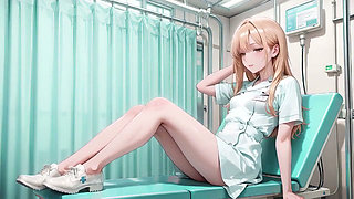 Blonde Nurse's Lazy Afternoon a Private Roam From Bed to Deep Sheets