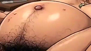Pregnant Hairy Bush Masturbation - Wet Hairy Pussy Rubbing & Creamy Orgasm