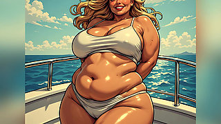 Hot Women Enjoying Yacht Ai Art