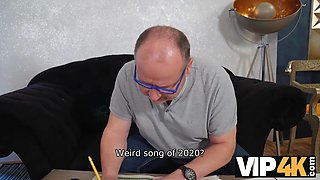 Vip4k. wifey needs something hotter and calls tattooed boy to nail but husband observes it