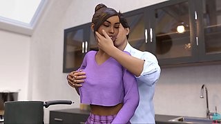 Gaming with big boobs and teenage fun in pc porn games