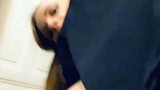 Sexy blonde chick solo masturbation