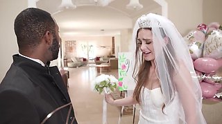 BBC bang for the beautiful bride who loves hard sex