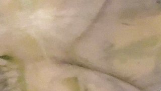 Amateur young brunette enjoys dildo on solo masturbation