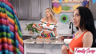 Andi Avalon & Bianca Bangs Race to Find the Best Dick to Fill Their Pussy Piñata Party - S10:E4