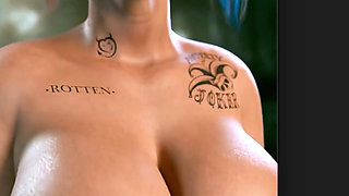 Big Breast Harley Quinn Being Beautiful as Ever