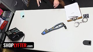 Pampered blond teenie jill taylor learns not to steal after officer mike fucks her hard - shoplyfter