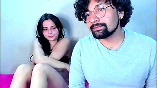 Skinny brunette MILF sucks and fucks a big cock