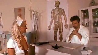 Superb blonde nurse gets anally slammed by a horny doctor