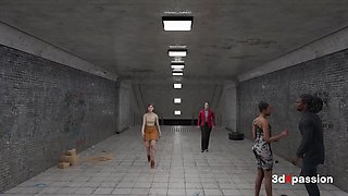 Neon Desires When the City Prefers You - Red-hot futa pokes rock-hard her luxurious big-titted marionette in the dungeon