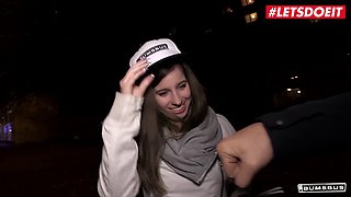 German Teen Vanda Angel Rides A Big Cock In The Bus - Rough Deutsch Reality