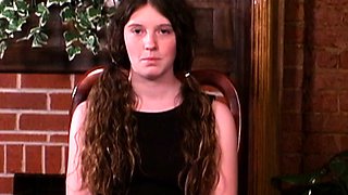 Teen slut spanking her ass through her panties