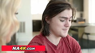 Hot MILF Rachael Cavalli gets dicked down by boyfriend's son