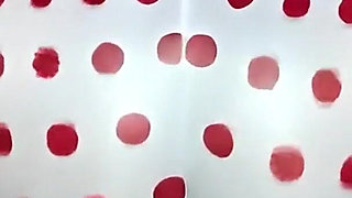 White Polka Dot Leggings Butt