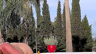 In the Sun by the Pool Having Holiday Sex