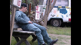 A Young Redhead Eager for Cock Rides Gas Station Attendant's Big Cock