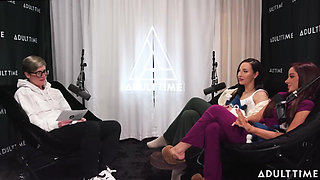 Pornstars Podcast After Lesbian Hookup! Vanna Bardot & Melissa Stratton the Adult Time Podcast