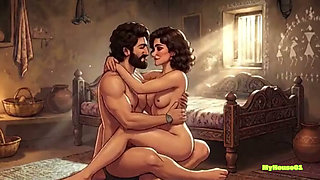 Indian Bhabi with Devar in their villege house