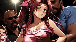 Spicy Toons: Aerith in a Mosh Pit