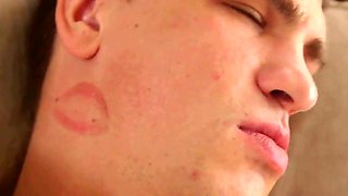 hot blonde gets a mouthful of cum