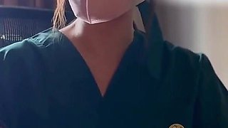 The Nurse Lady Is Inserted Into the Vagina and Anal Sex by the Patient and Cums Out of the Vagina 2