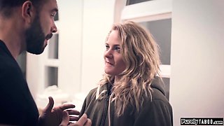 Homeless 18yo is seducing a guy to cheat