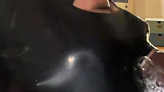 Kinky Slavedoll R Vol.019: a Rubber-masked Woman Suspended by an Anal Hook Drools and Gives a Blowjob...