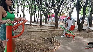 I Seduce My Neighbor in the Park, and I Give Him Money to Fuck My Pussy Very Well Creampie in Mouth Full Story