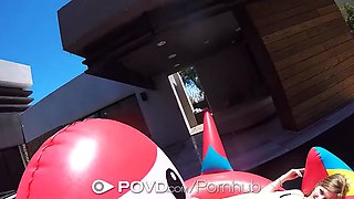 POVD - Pool fun and hot fucking with Dolly Leigh