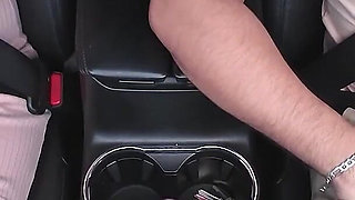 Uber Driver Gets Into Beautiful Passenger's Panties