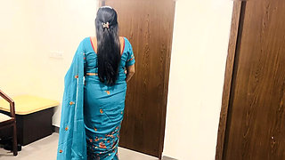 Desi Teacher Fucks Student in Hindi - Indian Aunty Lets Him Cum Inside Her Pussy