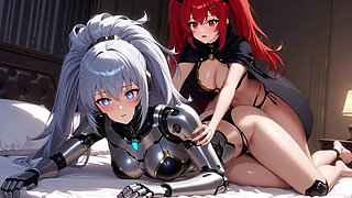 Animated Scene with Fantastic Figures Indoors