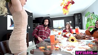 Alex Kane, Summer Col And Evelyn Payne In Legal-age Cutie Celebrating Thanksgiving On A Big Black