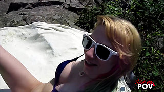 BlowMePOV - Picnic handjob
