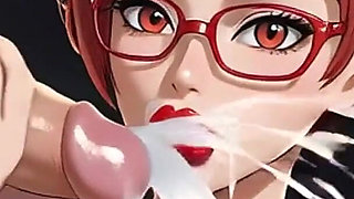 114. Lilas Cum Facial Compilation (ai Animation)