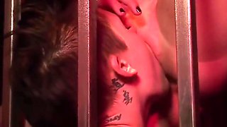 Cherry Torn And Jamey Janes In The Cage For The Bitch