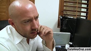 Will Powers Fucks Big-Cock Secretary Sophia Striker in Office
