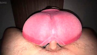 Stepsister's Tight Shorts Rip During Rough Sex - Big Ass Latina Teen Gets Hard Fast Fuck