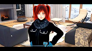3D animated cartoon fun with Misskitty2k in a bikini
