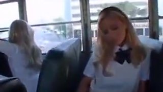 Blonde handjobs asian in school bus 2