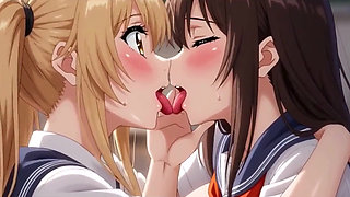 Naughty College Lesbians: Plaid Skirts, Tit Play & Classroom Pussy Licking Ai Generated