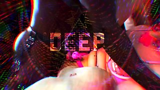 Foxy 3D Superwoman bounces up and down on a cock