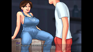 I walk into my stepmom's bed and we end up making love - summertime saga