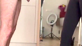 Goddess Bella Rae Mercilessly Busting Balls of Her Slave!