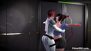 Dweeb gets in Futa Three-way at Prime3DX