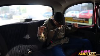 Chick faux taxi - blonde princess Nathaly Cherie gets her palm on her very first Big Black Cock