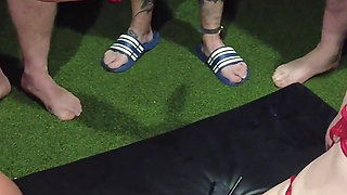 Wild MILF and a Skinny Redhead Teen Want to Be Covered in Cum