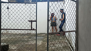 The girlfriend is seducing him to take him to the hotel. Amateur video