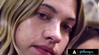 Bullied Teen 18+ Khloe Is Cheered Up By Horny Popular Girl Gia In The Bathroom With Khloe Kapri And Gia Derza