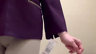 Mall Try on Flashing Showing to Her Client New Collections